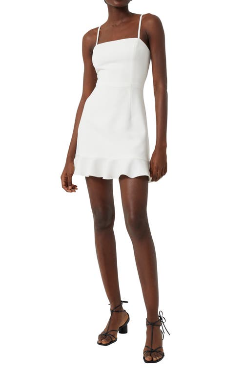 French Connection Whisper Frill Hem Dress in Summer White at Nordstrom, Size 0