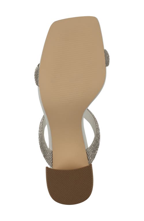 Good Choice New York Luella Embellished Slide Sandal In White