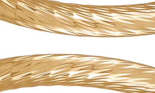 Vince Camuto Textured Hoop Earrings In Goldtone3