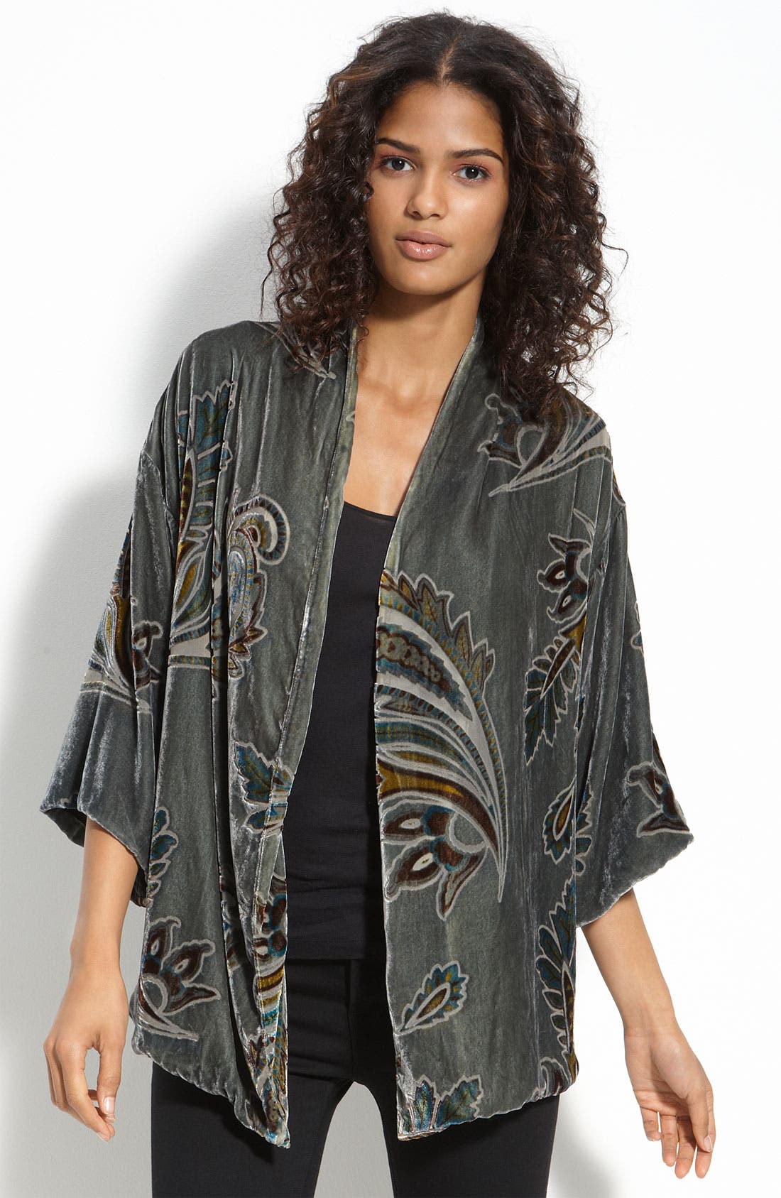 Winter Kate 'Starlight' Velvet Kimono Jacket Nordstrom