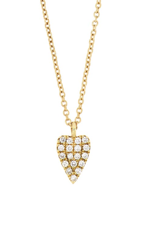 Bony Levy Icons Large Heart Pendant Necklace in Yellow Gold at Nordstrom, Size 18 In