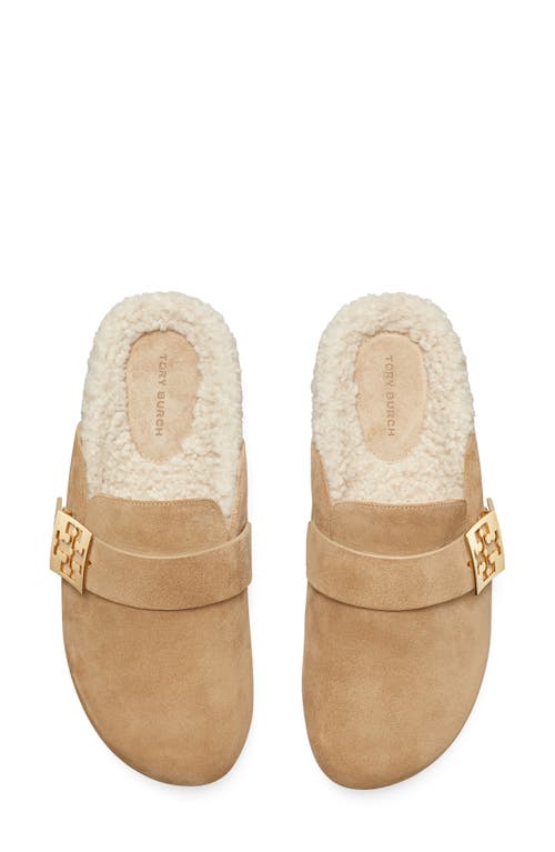 Tory Burch Mules Mellow In Shearling Color Taupe In Noisette/taupe