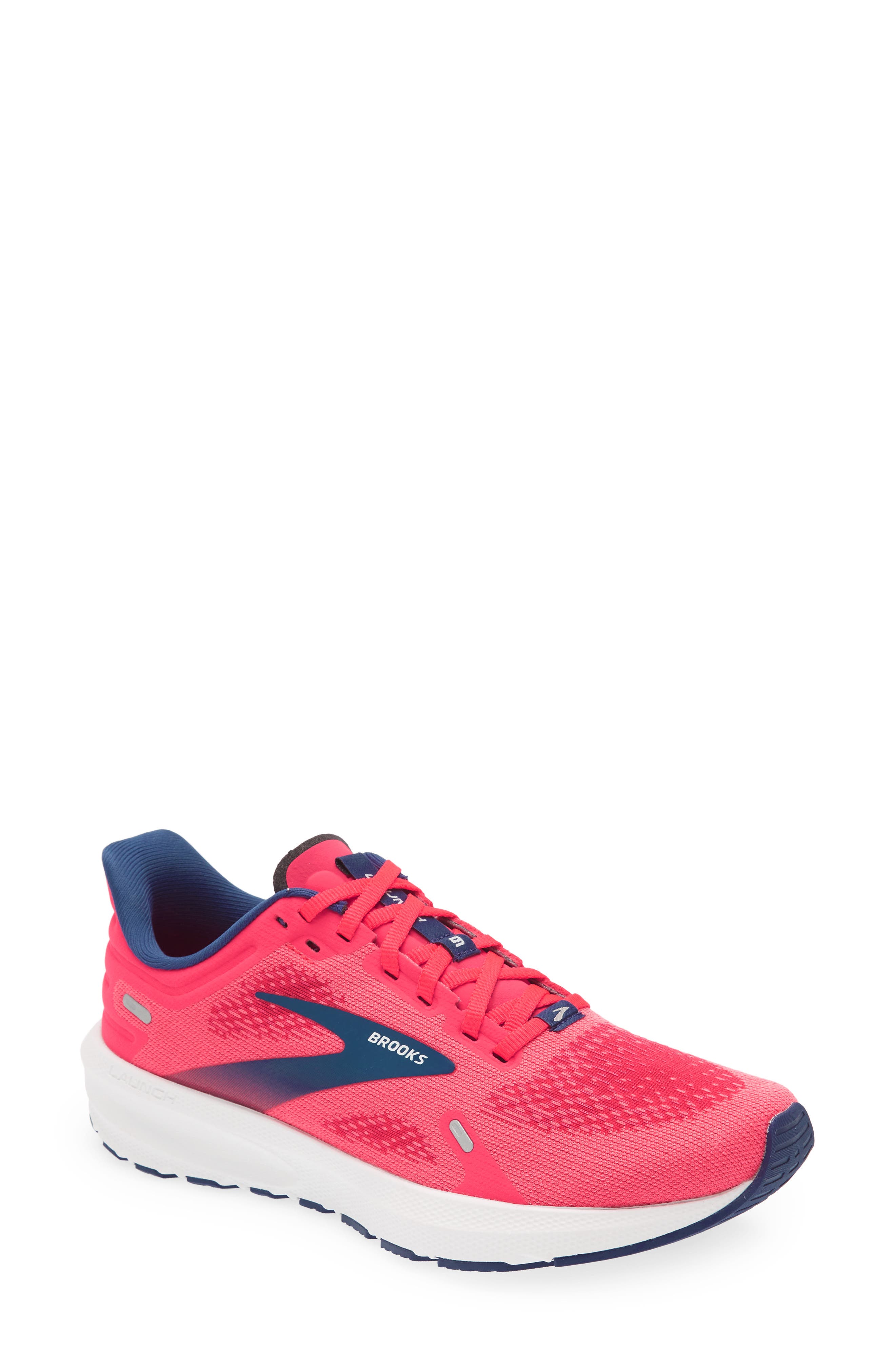brooks launch 5 pink blue yellow