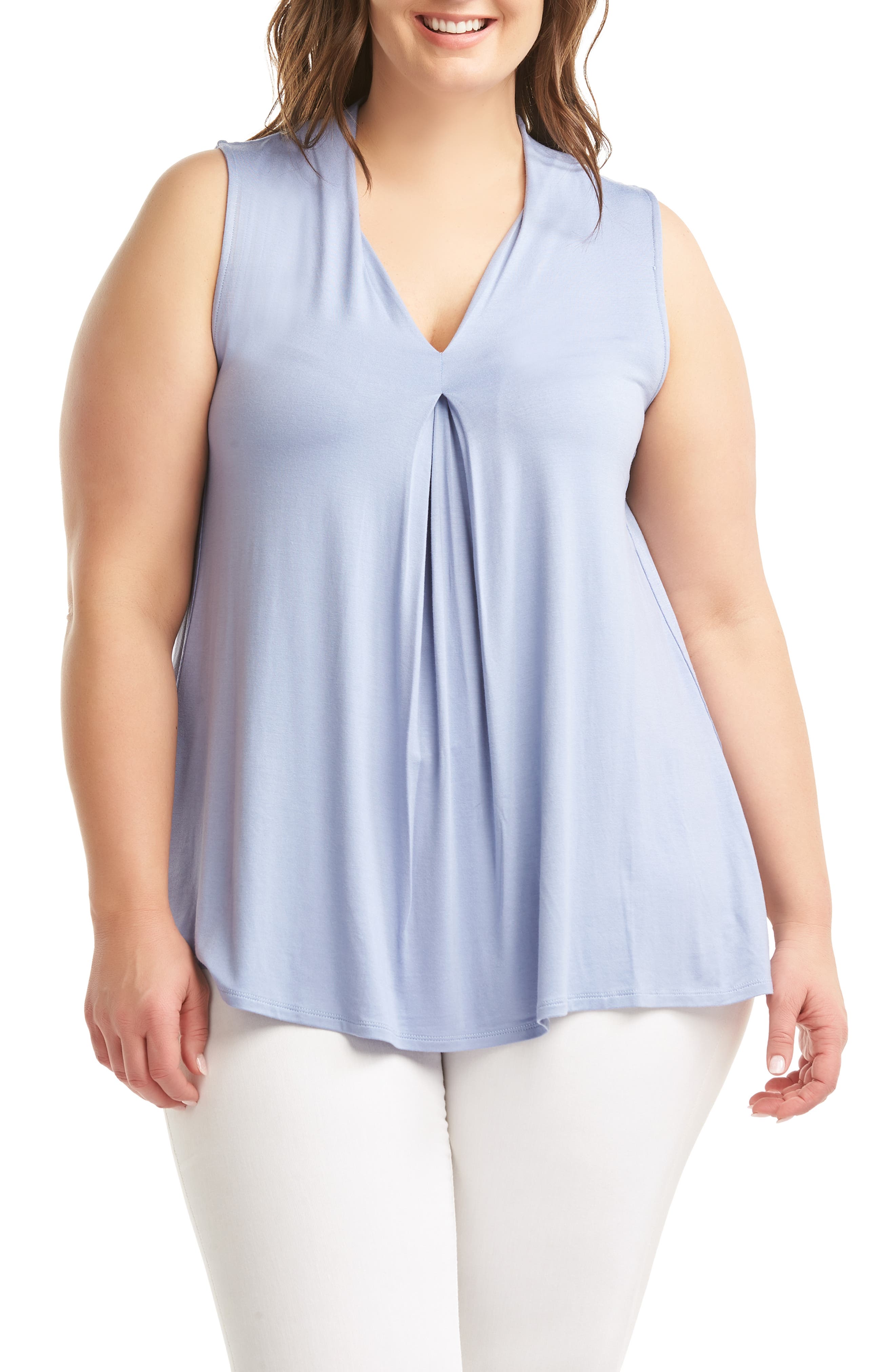 Lemon Tart Aryn Tank In Periwinkle