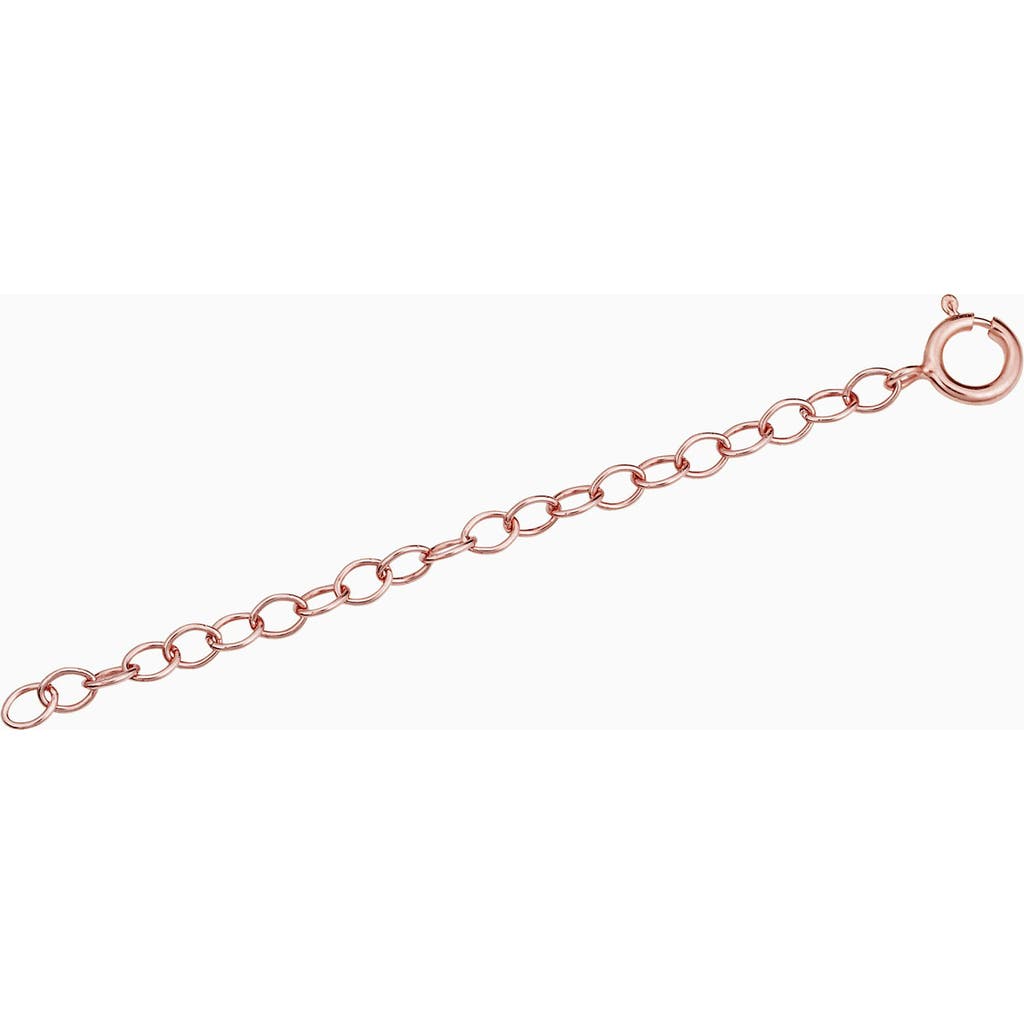 Oradina Women's 14k Rose Solid Gold Lengthen It Chain Extender In Rose Gold