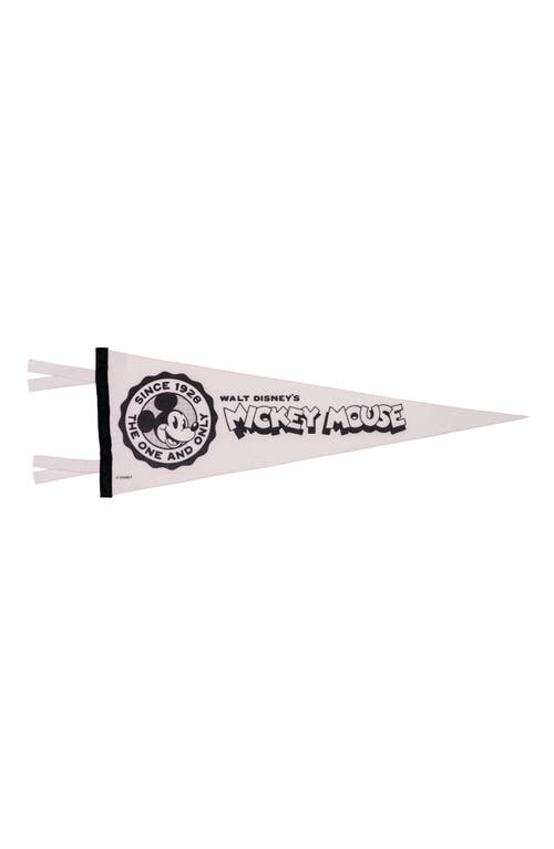 Oxford Pennant x Disney Mickey Mouse Pennant Flag in White at Nordstrom
