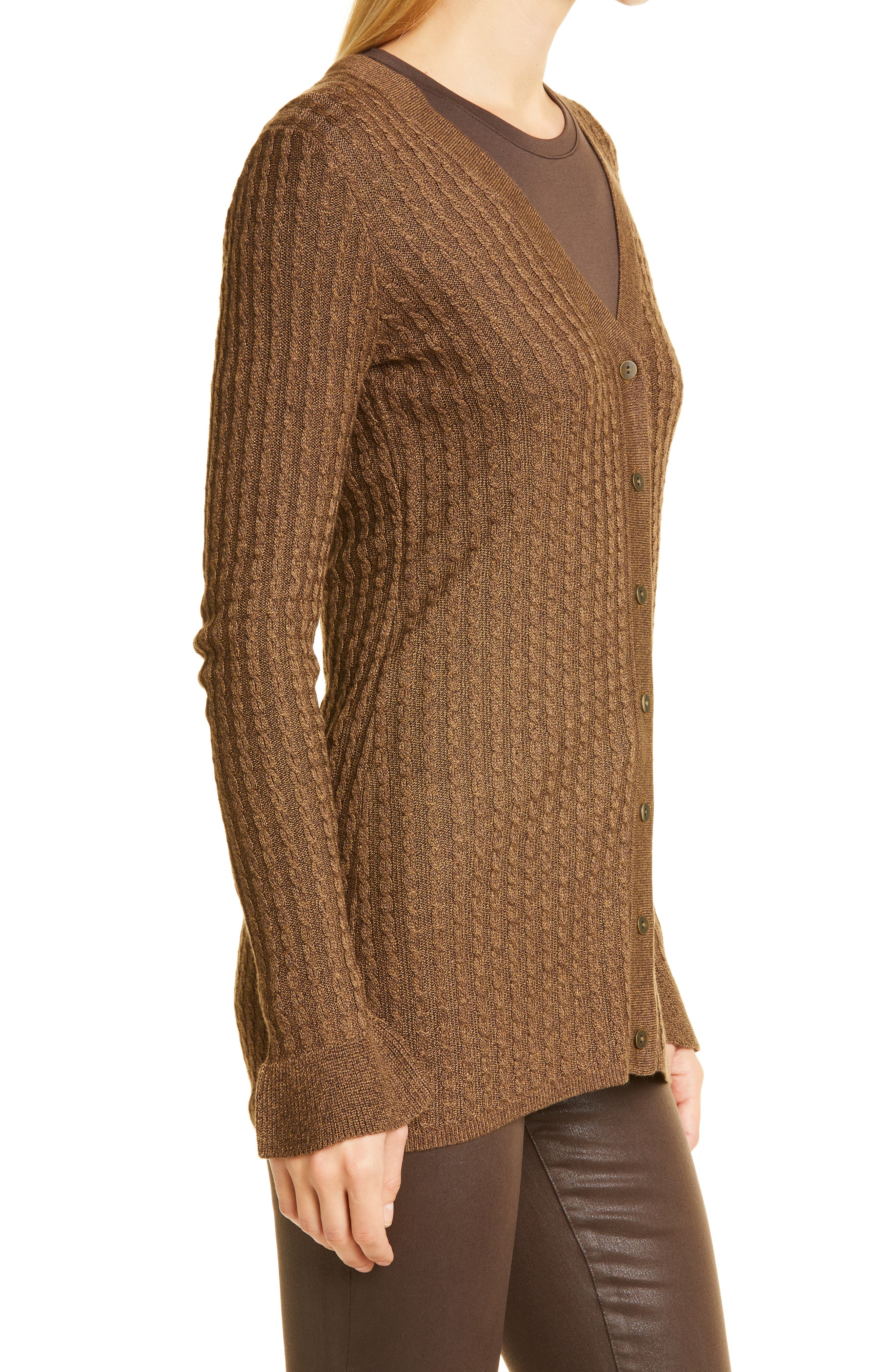 frill sleeve cardigan
