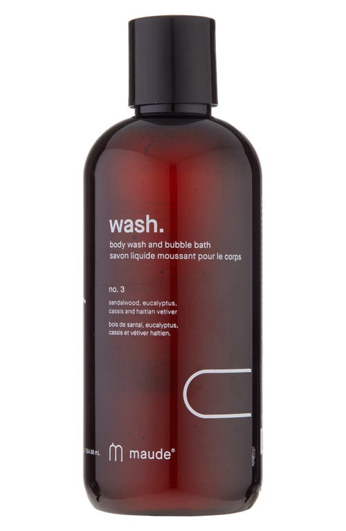 Maude Wash. Body Wash & Bubble Bath In No Color