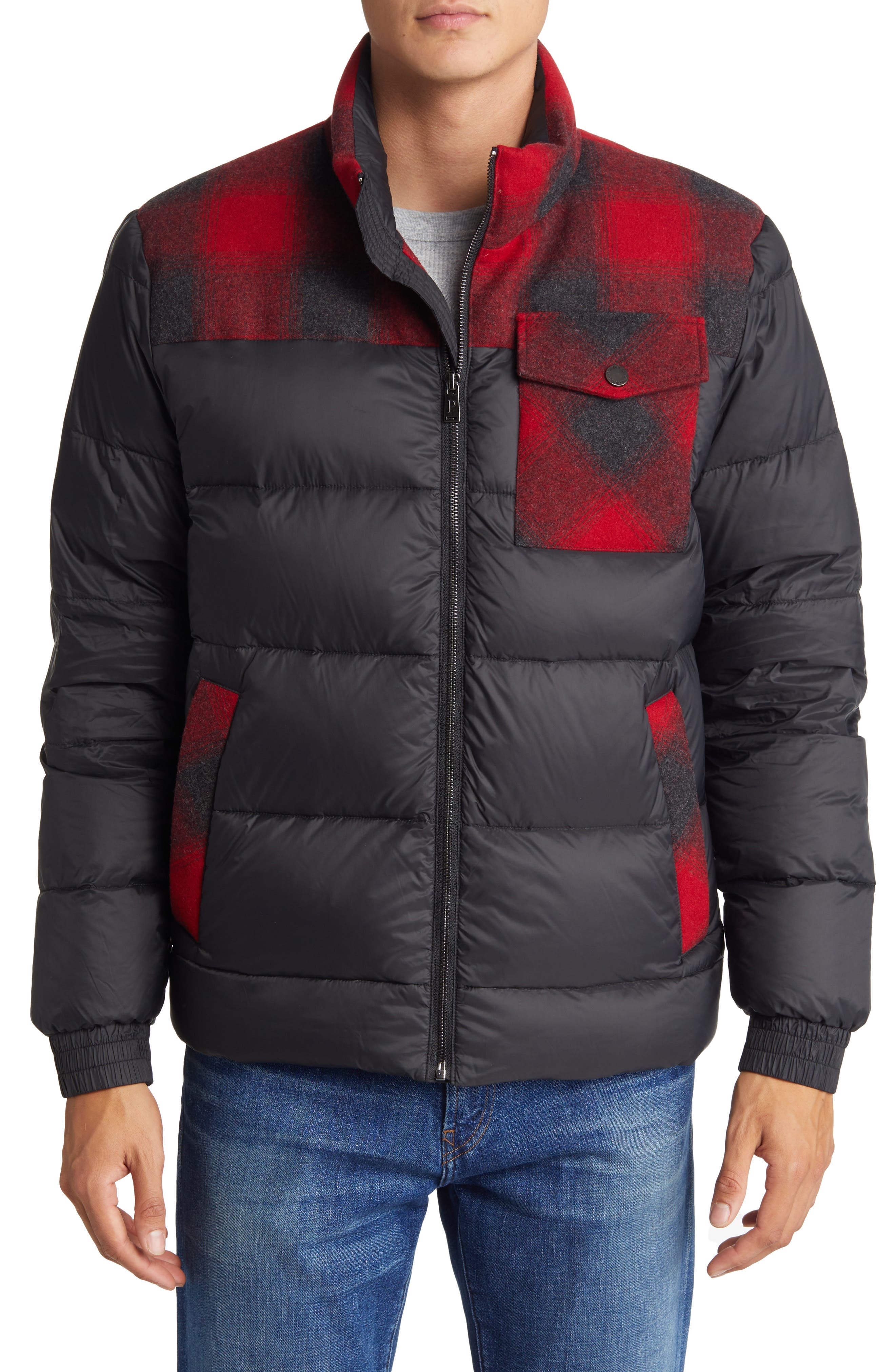 Pendleton Grizzly Wool & Nylon 650-Fill Power Down Puffer Coat in