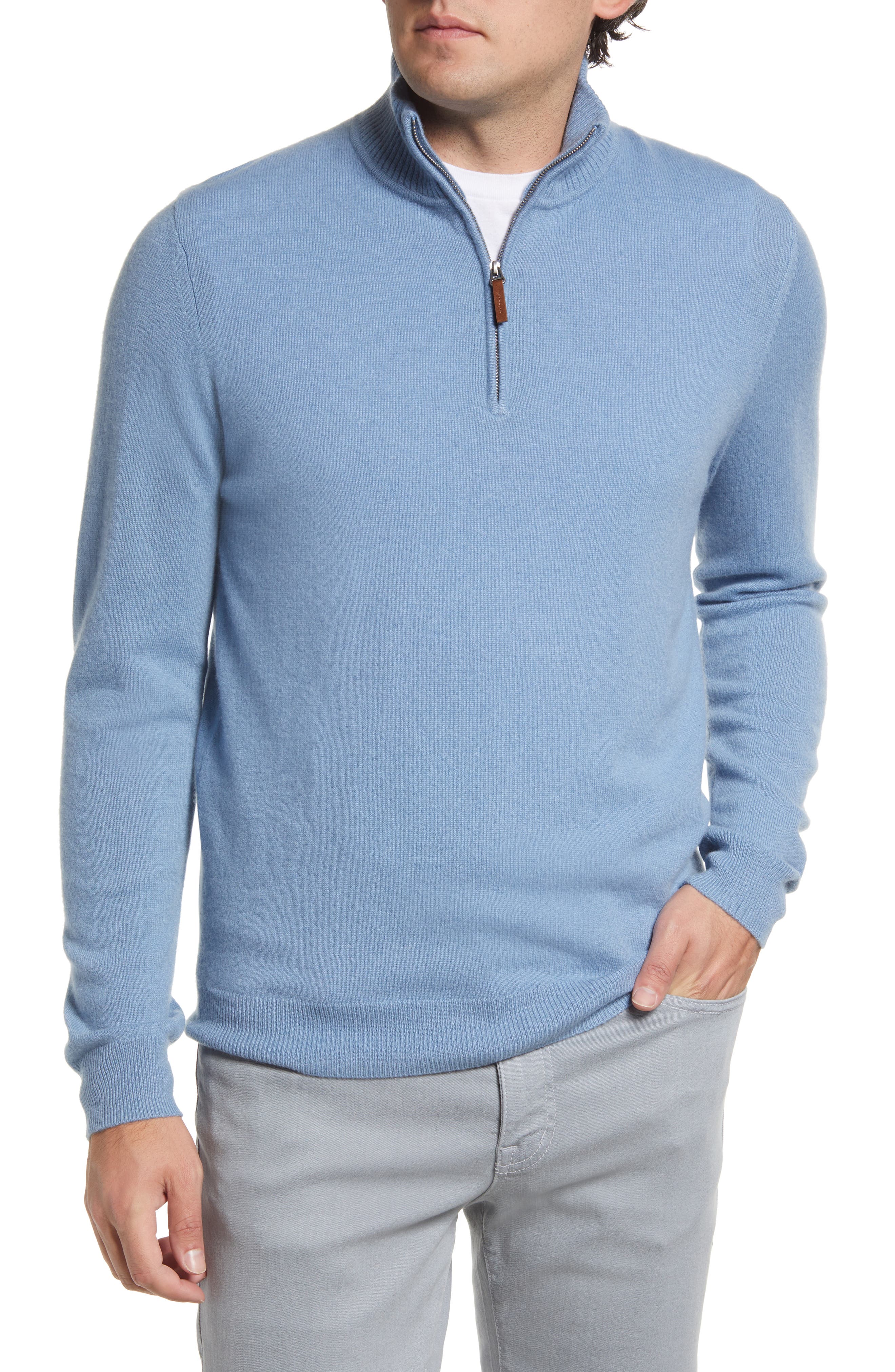 Malo Cashmere Jumper in Pastel Blue Mens Clothing Sweaters and knitwear Turtlenecks Blue for Men 