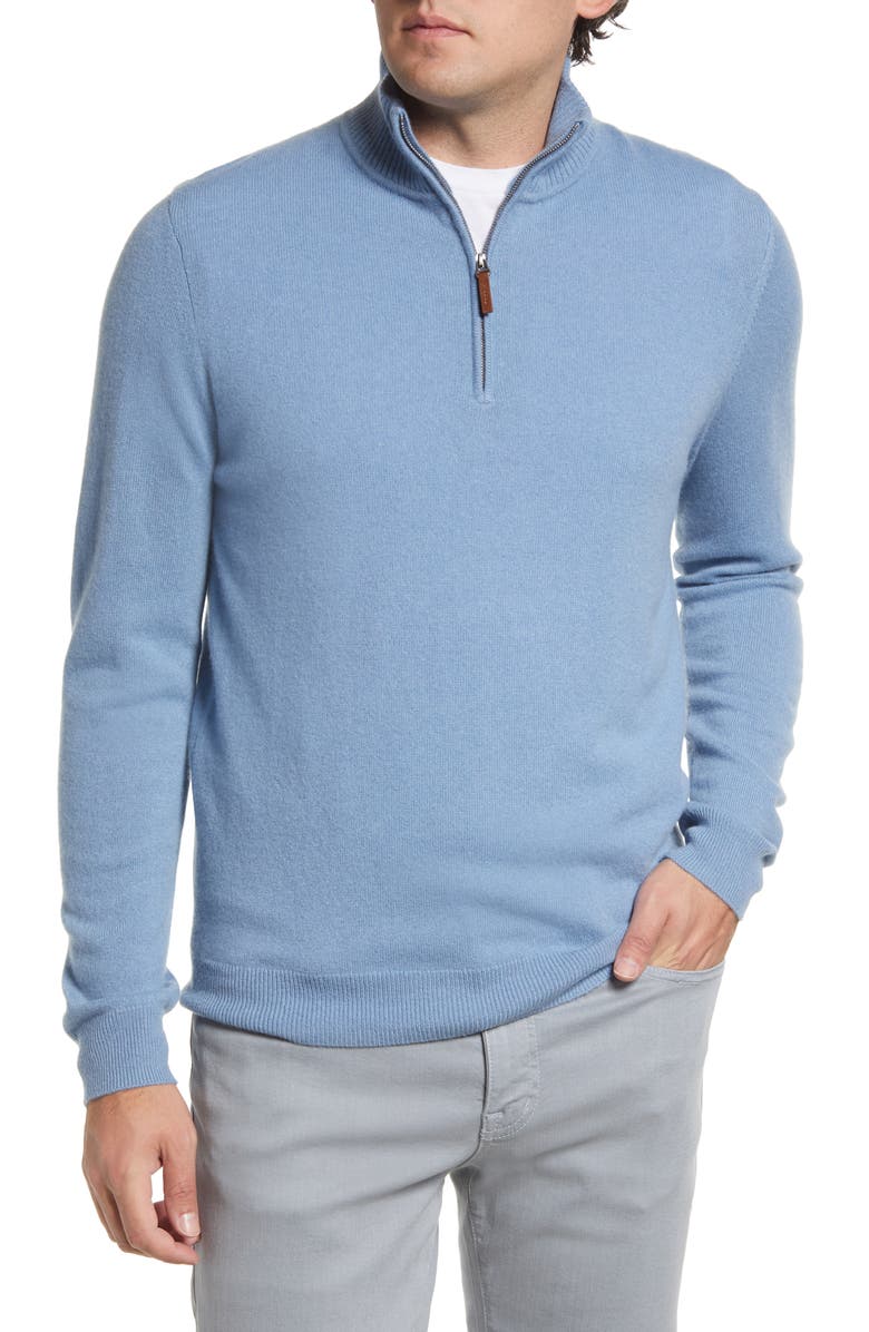 Nordstrom Cashmere Quarter Zip Pullover Sweater | Nordstrom
