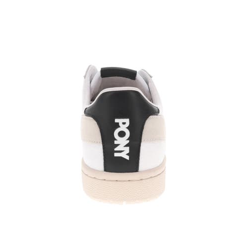 Shop Pony M-pro Low Lux Sneakers In White/black/oatmeal