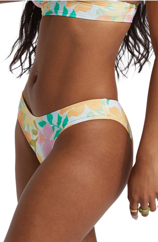 Shop Billabong Sweet Bondi Bikini Bottoms In Pink Multi