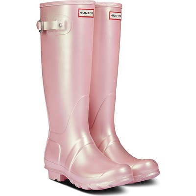 Hunter Original Tall Nebula Rain Boot, Pink