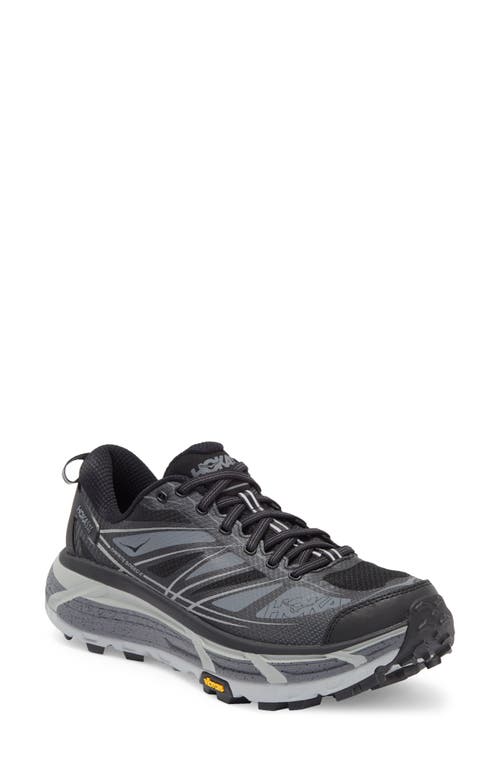 Hoka Mafate Speed 2 Rubber And Mesh Running Sneakers In Black/castlerock