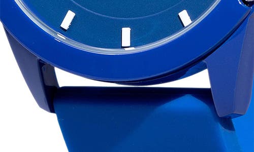Spgbk Watches Unisex Bronco Three Hand Quartz Blue Silicone Watch, 44mm In Royal Blue
