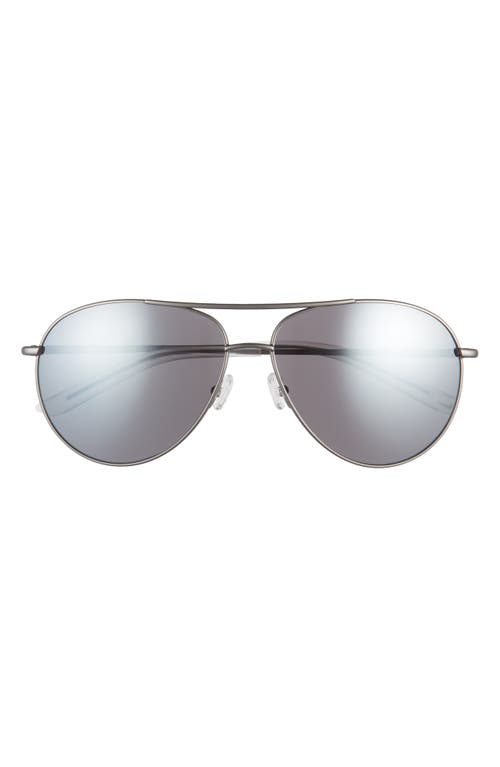 Nike Chance 61mm Aviator Sunglasses in Gunmetal/Silver at Nordstrom