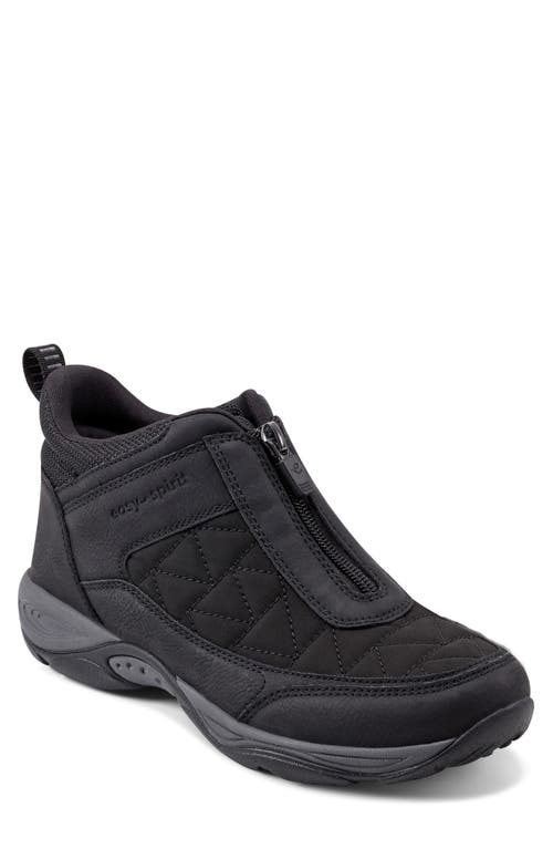 Easy Spirit Erling Water Resistant Zip Sneaker In Black