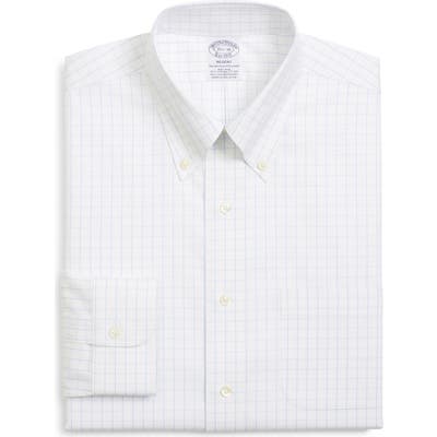 Brooks Brothers Regent Regular Fit Windowpane Dress Shirt