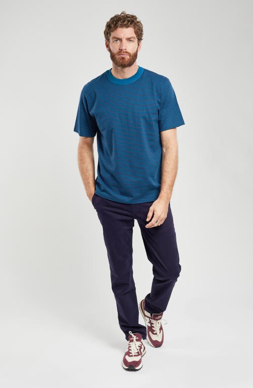 Shop Armor-lux Armor Lux Heritage Stripe T-shirt In Blue Glacial/marine Deep