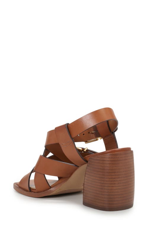 Vince Camuto Penina Ankle Strap Sandal In Golden Walnut