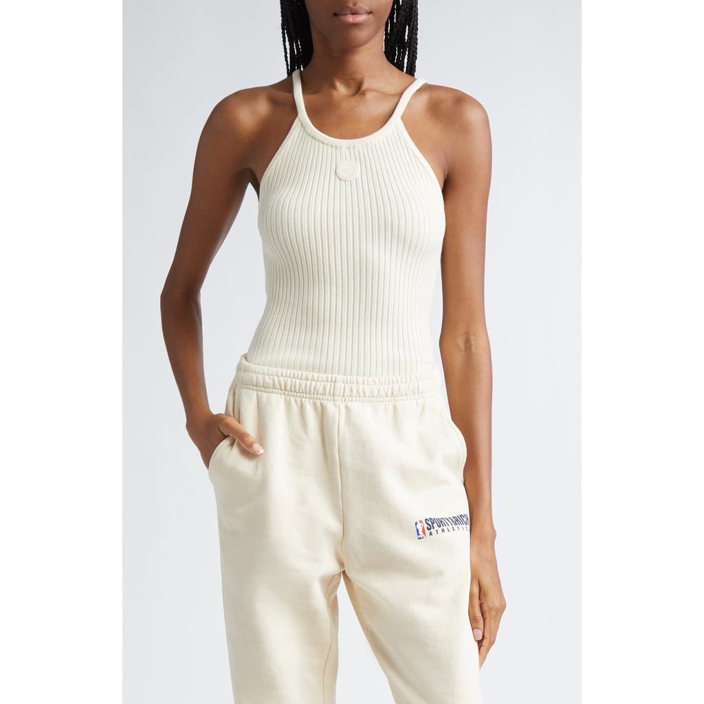 Sporty And Rich Sporty & Rich Rib Sweater Tank In Cream
