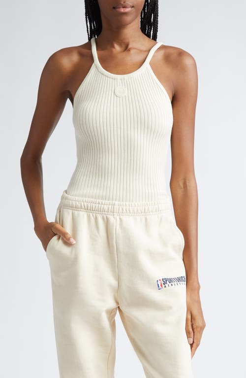 Rib Sweater Tank in Cream