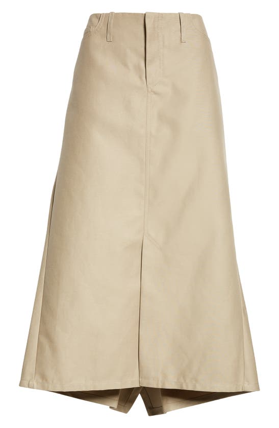Shop Meryll Rogge Draped Back Cotton A-line Skirt In Clay