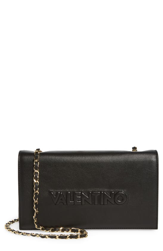 Shop Valentino By Mario Valentino Lena Embossed Crossbody Bag In Black