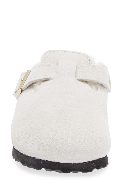 Birkenstock Boston Vl Clogs In Antique White/antique White