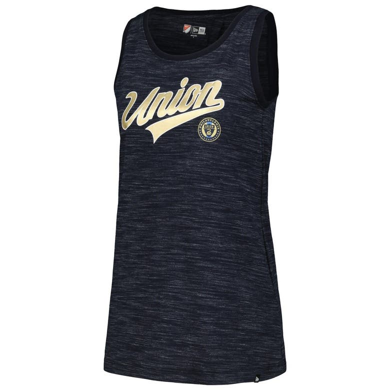 Shop 5th And Ocean By New Era 5th & Ocean By New Era Navy Philadelphia Union Athletic Cross Back Tank Top