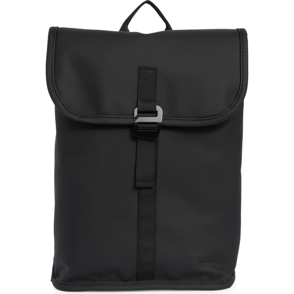 Duchamp Rubberized Slim Laptop Backpack In Black