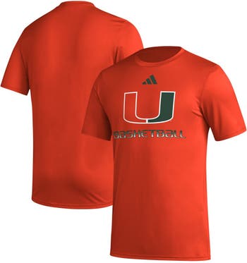 Men's Adidas Orange Miami Hurricanes Primegreen Baseball Jersey