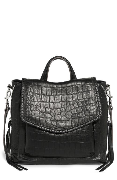 Aimee Kestenberg All for Love Convertible Leather Backpack in Black Croco | Smart Closet Aimee Kestenberg All for Love Convertible Leather Backpack in Black Croco | Smart Closet