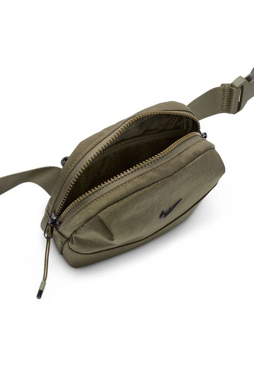 Shop Nike Aura Belt Bag In Medium Olive/olive/black