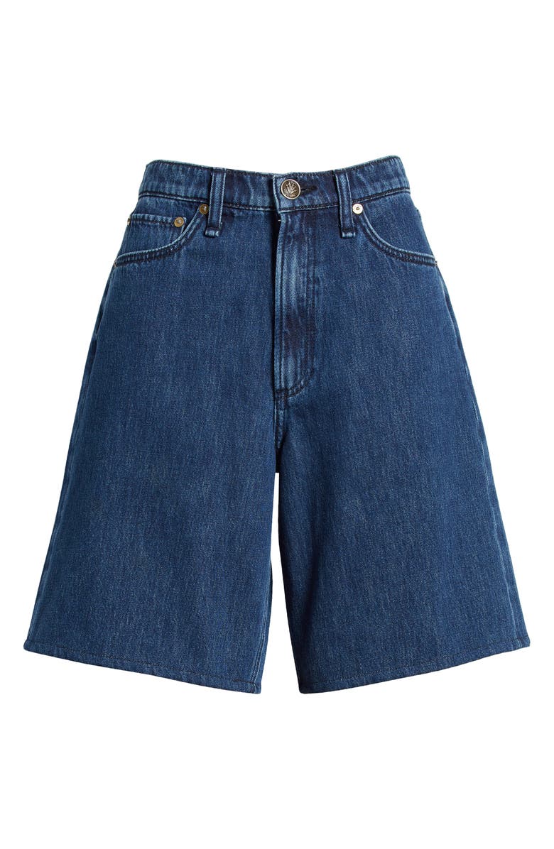 rag & bone Mckenna High Waist Denim Bermuda Shorts | Nordstrom