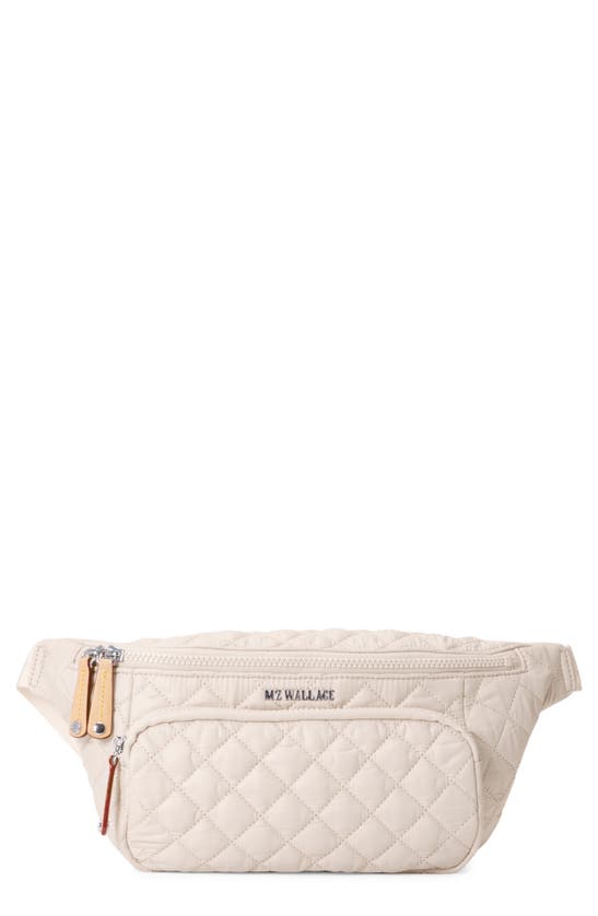 Shop Mz Wallace Metro Quilted Nylon Sling Bag In Mushroom