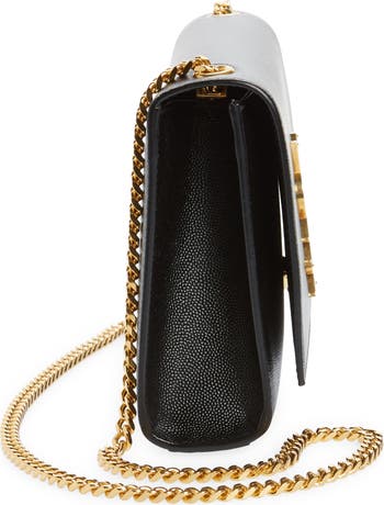 YSL Gold Metallic Leather Kate Chain Bag Medium QTBDQW4ND7001