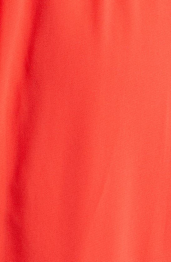Shop Halogen ® Long Sleeve Halter Minidress In Poppy Red