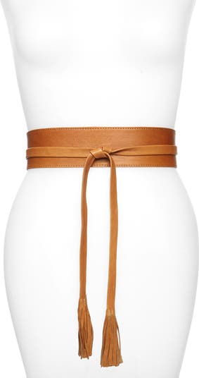 Raina Bronco Leather Wrap Belt | Nordstrom