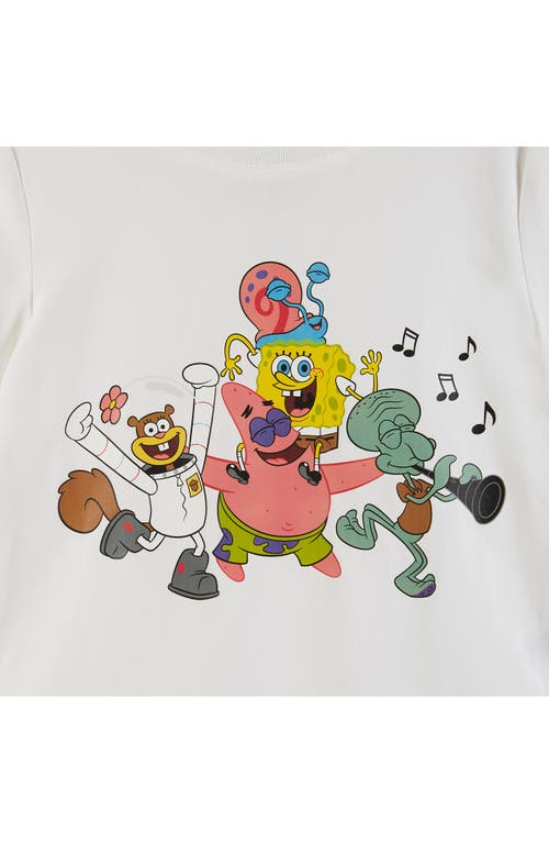 Shop Andy & Evan Spongebob® Shellebration Cotton Graphic T-shirt In White