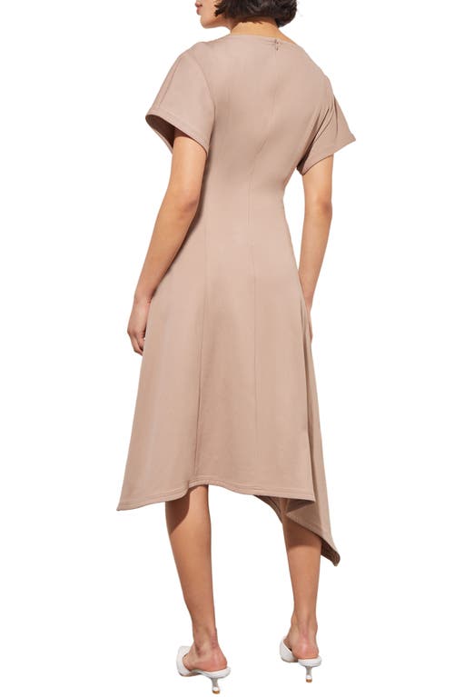 Shop Ming Wang Asymmetric Midi Dress In Java