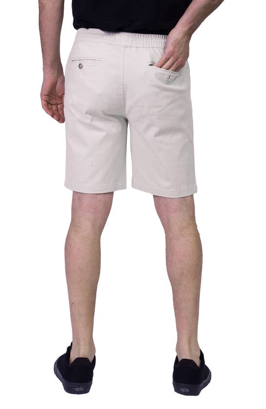 Shop Triple Five Soul Stretch Twill Pull-on Shorts In Stone