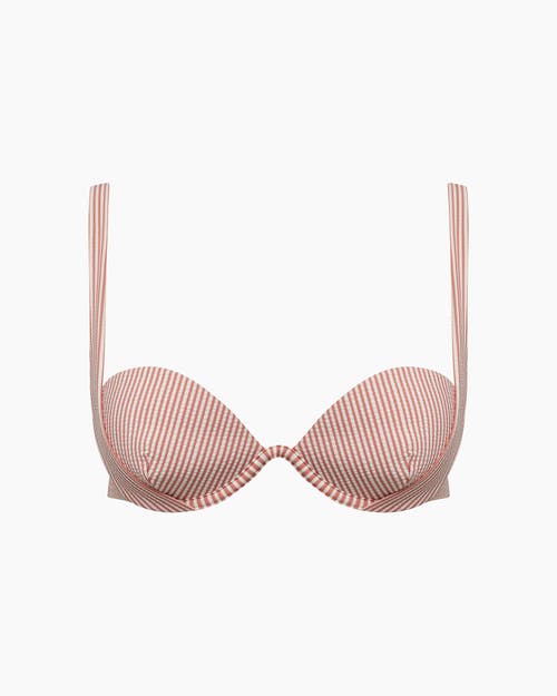 Shop Onia Annalise Bikini Top In Rosette/white