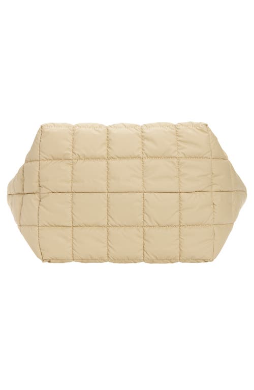 Veecollective Medium Porter Quilted Tote In Faded Yellow