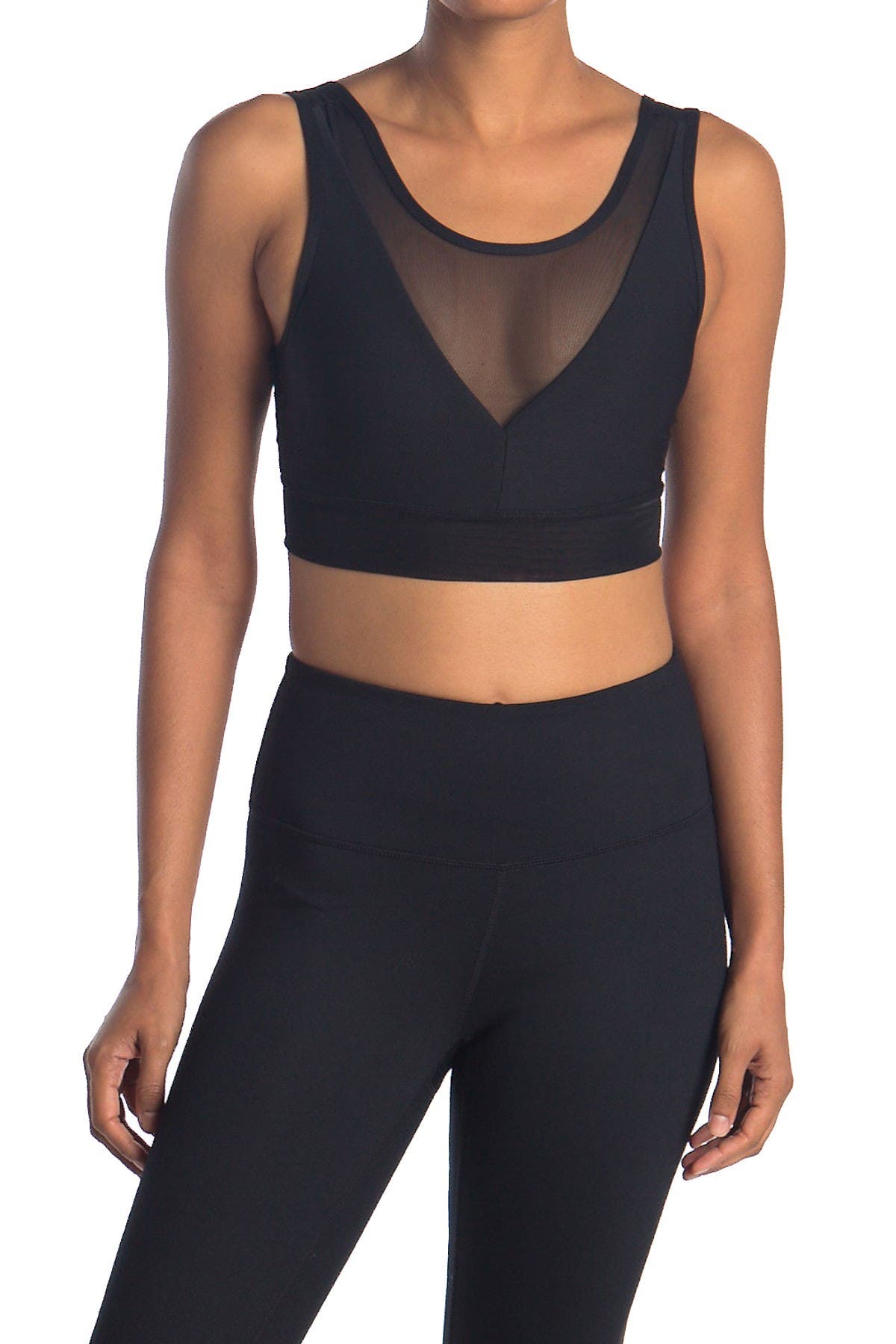 mesh front sports bra