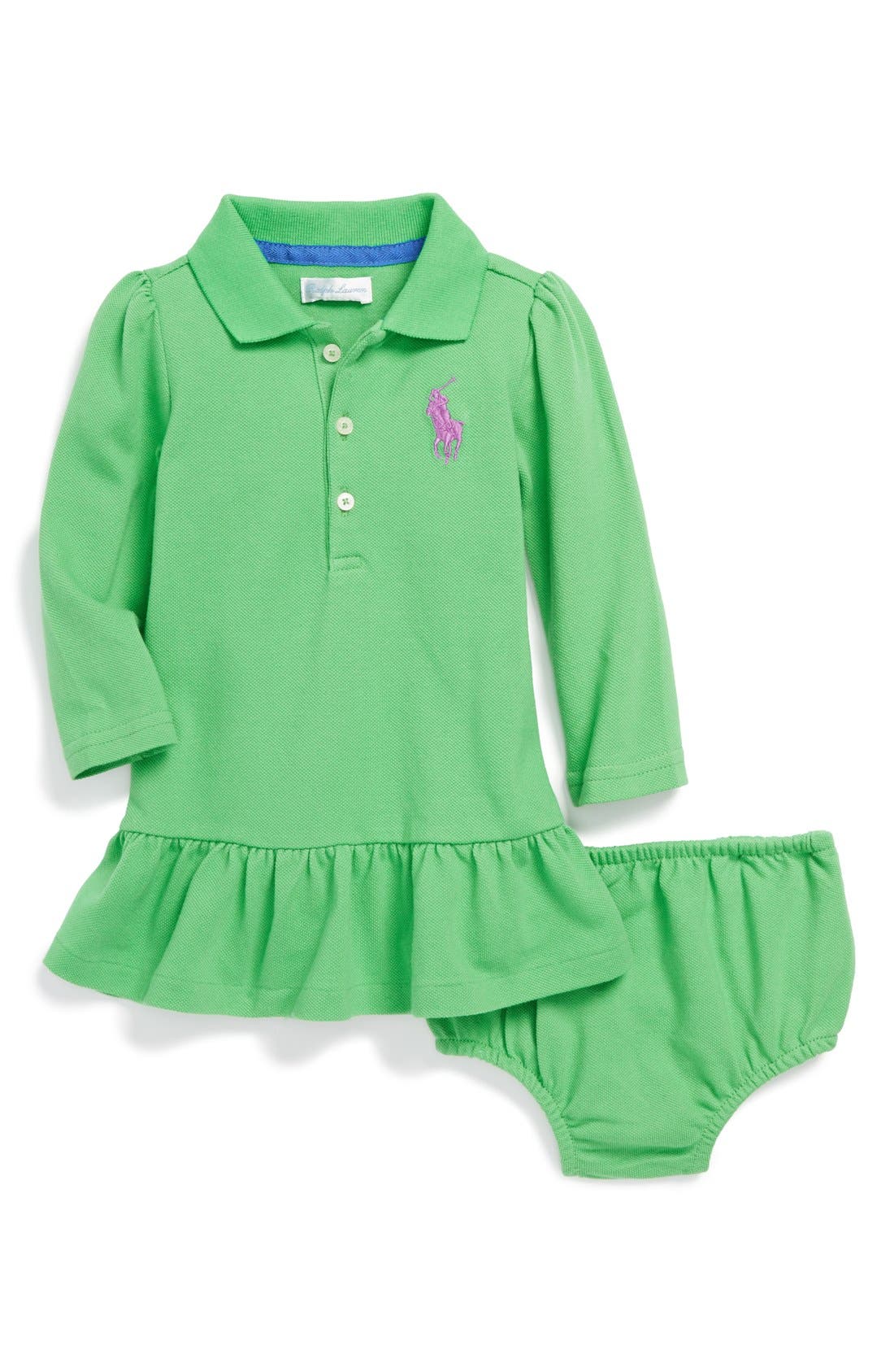 girls long sleeve polo dress