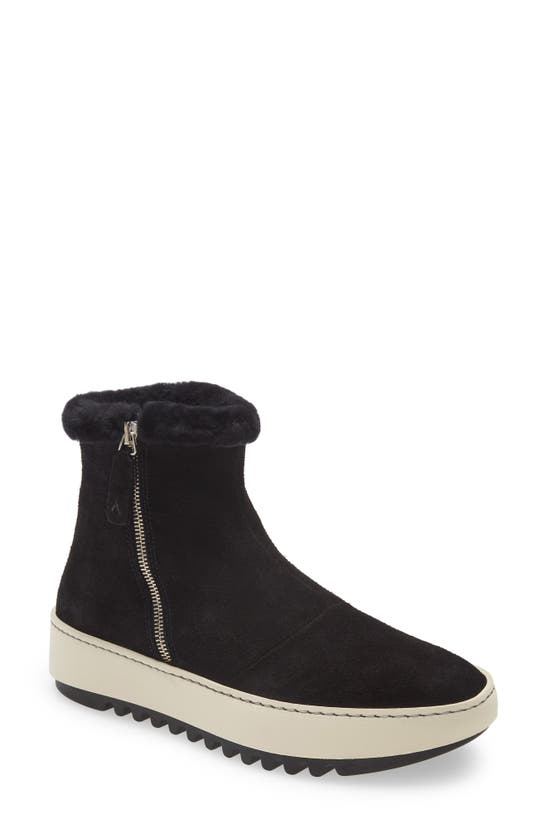 Aquatalia Alison Water Resistant Genuine Shearling Bootie In