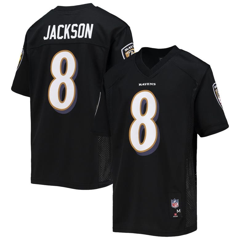 Outerstuff Youth Lamar Jackson Black Baltimore Ravens Replica