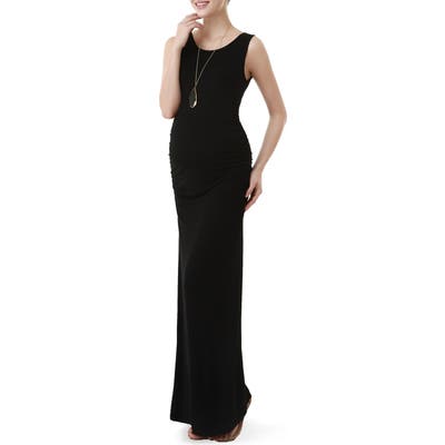 Kimi And Kai Maternity Maxi Tank Dress, Black